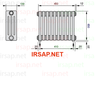 Радиатор IRSAP Tesi 40650/10 T16 CL 01